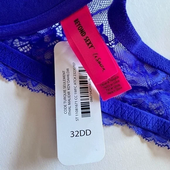 🆕La SENZA - Beyond Sexy rhinestone trim push up bra in Royal purple indigo - Picture 6 of 7